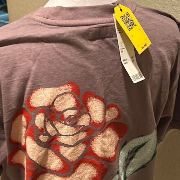 Urban Outfitters Market Men's XS “Thank you, Have a nice day” Graphic Tee Purple - Picture 7 of 10